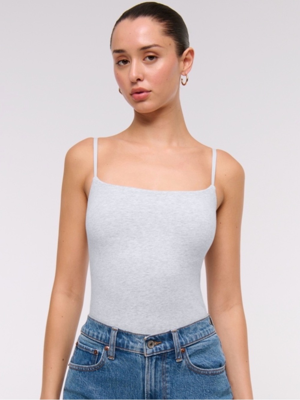 Abercrombie Bra Free 90s Cami in Light Gray - XS